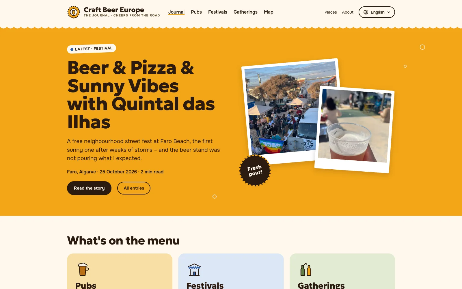 The craftbeer-europe.com homepage